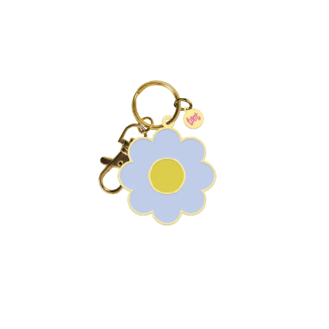 Girl’s Blue Daisy Keychain