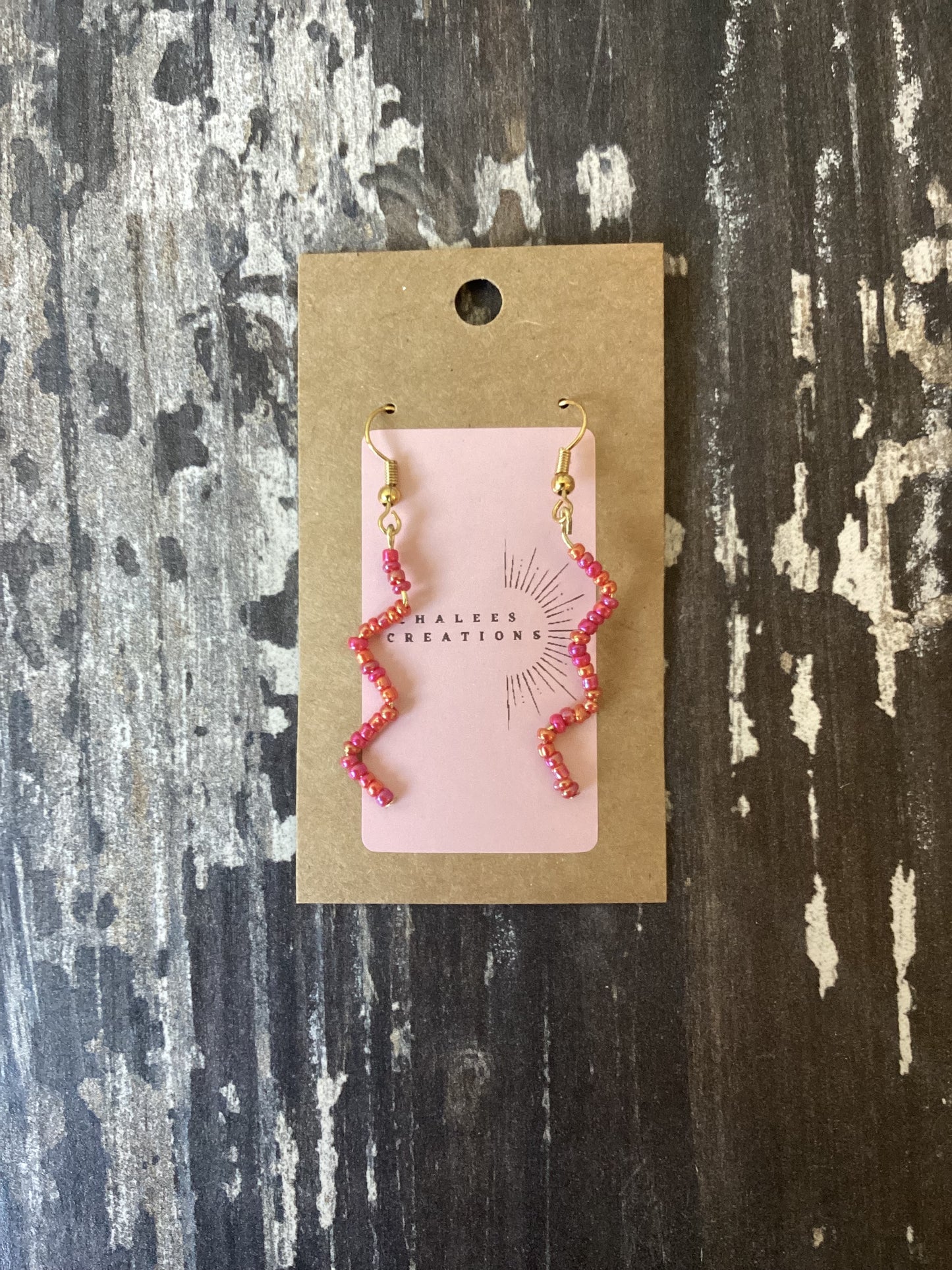 Short Zigzag Earrings