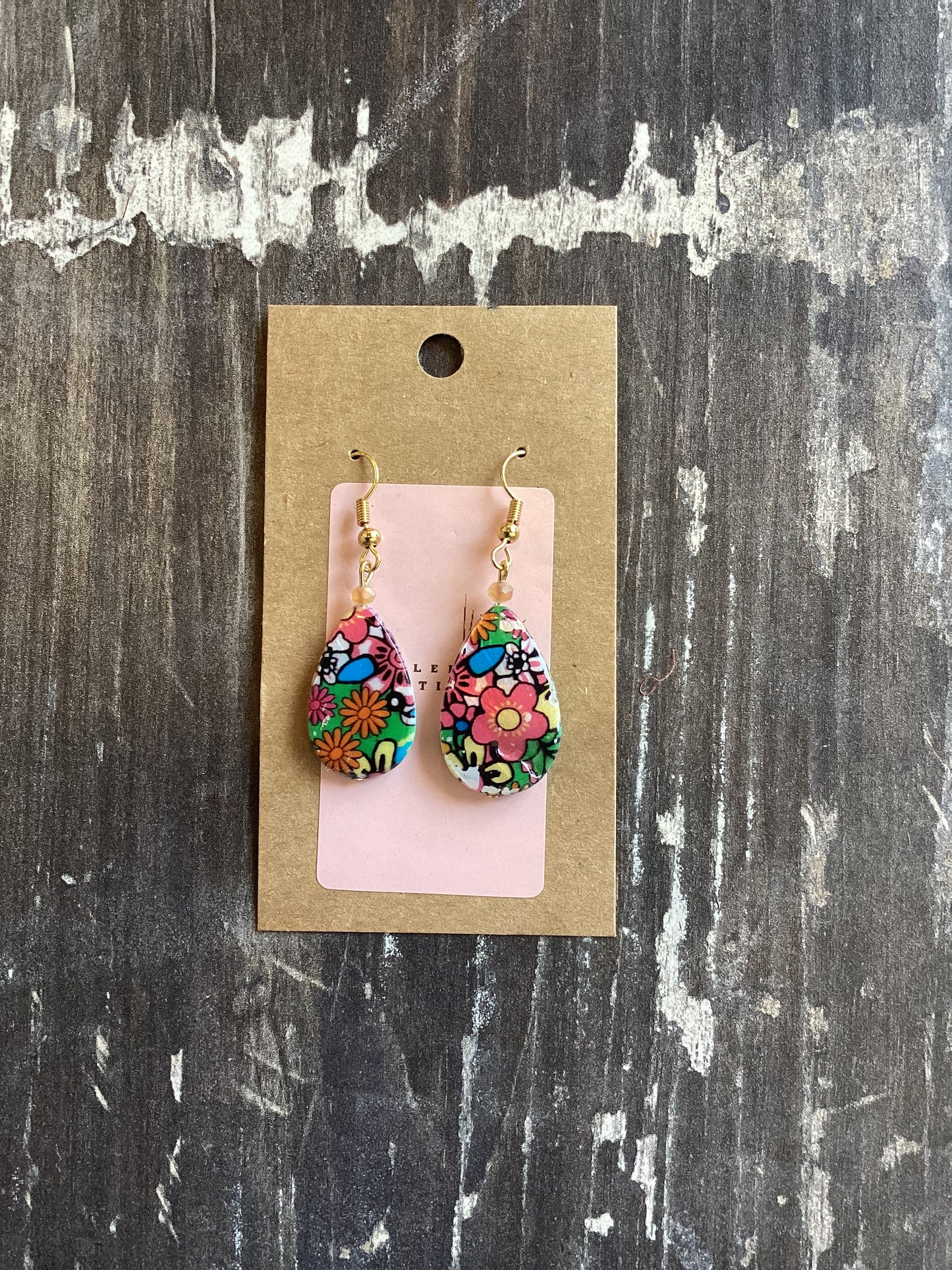Floral Teardrop Earrings