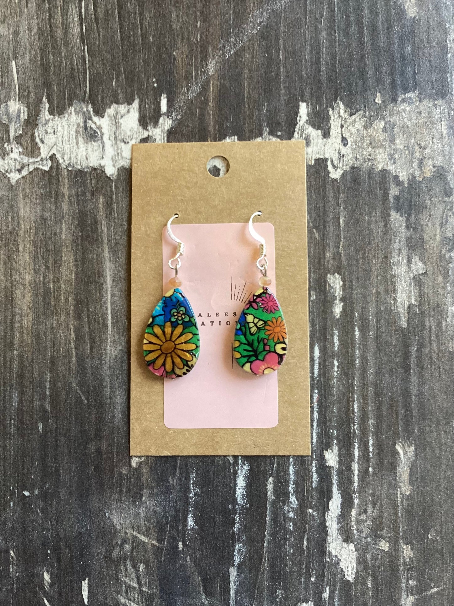 Floral Teardrop Earrings