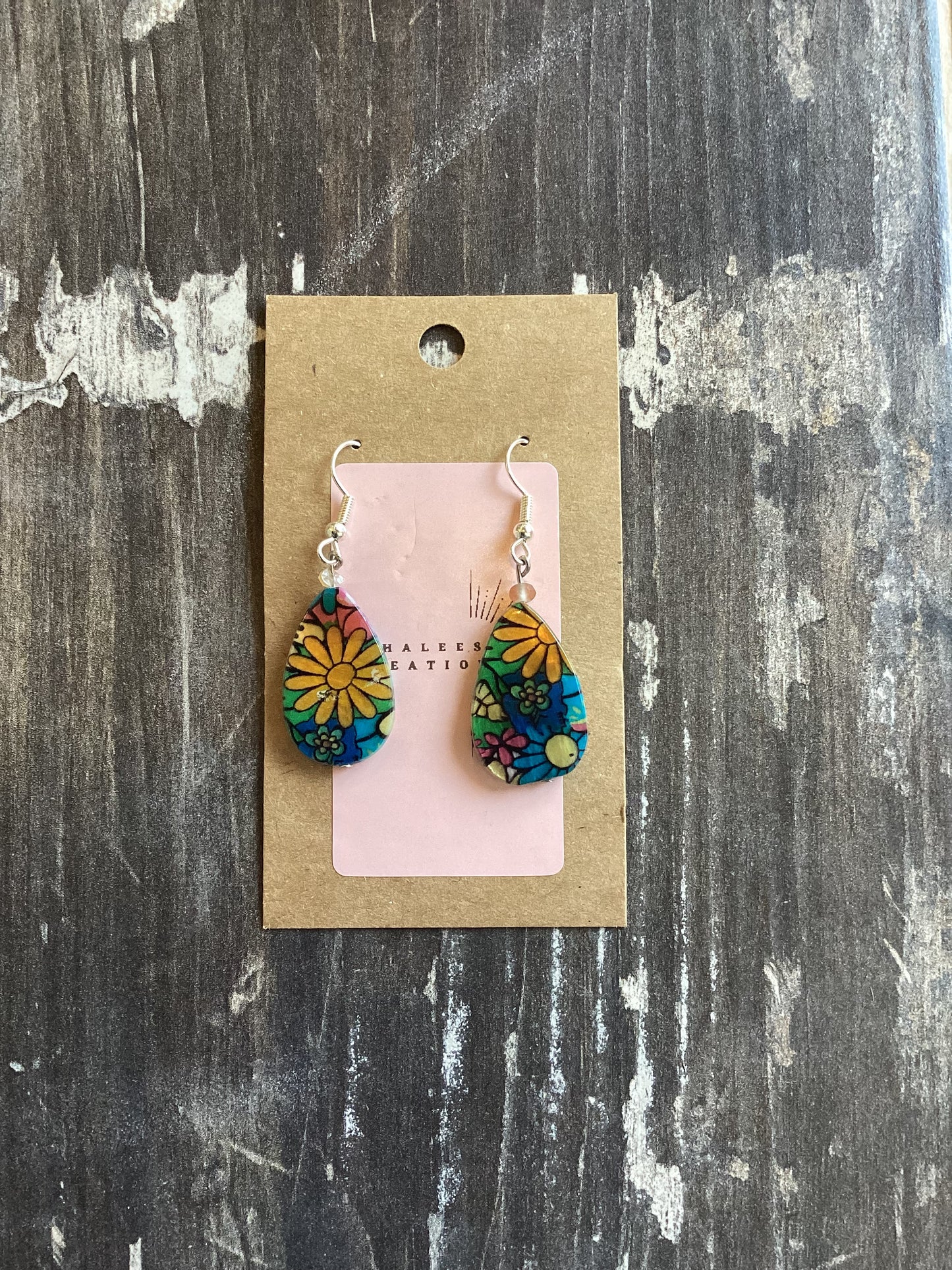 Floral Teardrop Earrings
