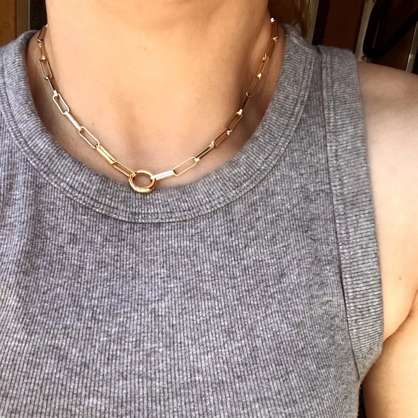 Paola Paper Clip Necklace