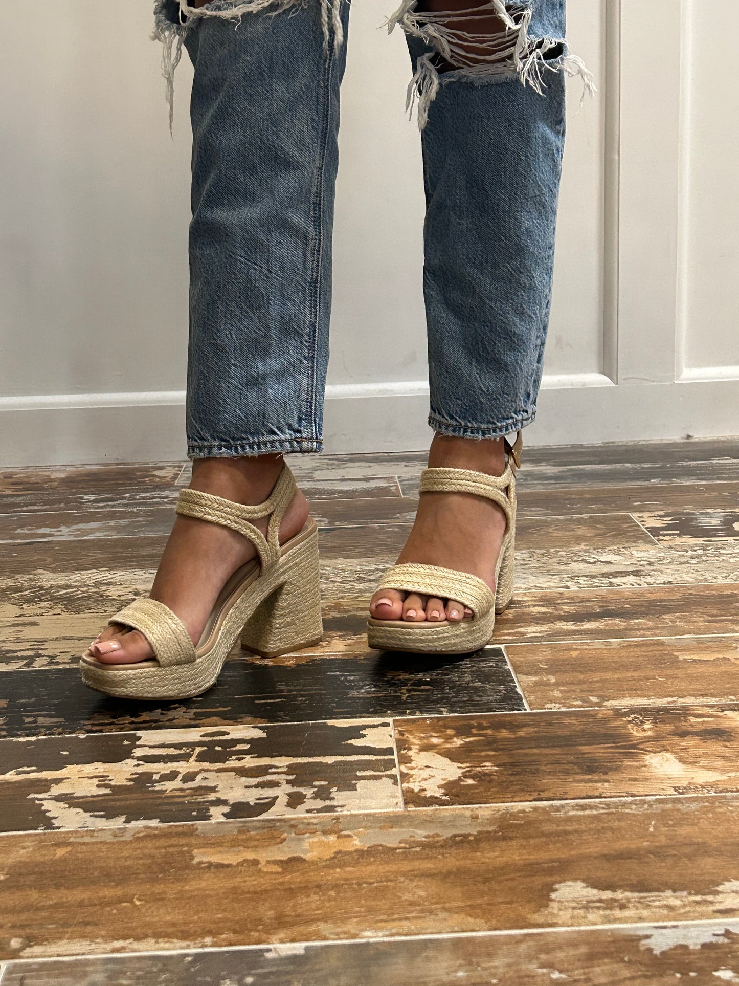 Malibu Espadrilles Platform Heel Sandal
