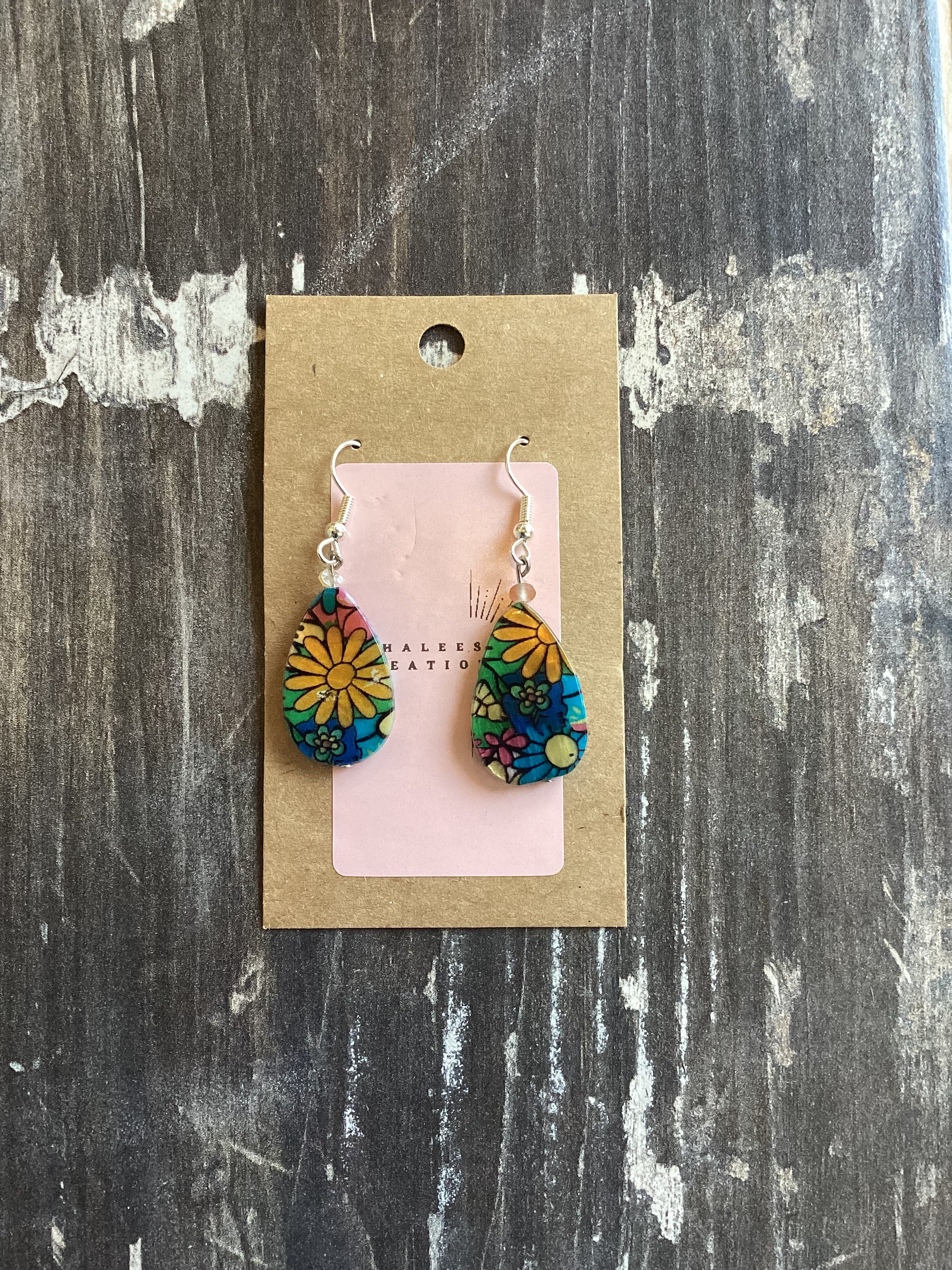 Floral Teardrop Earrings