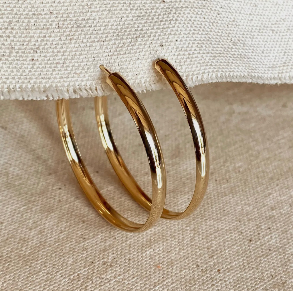 Large Gold Hoops