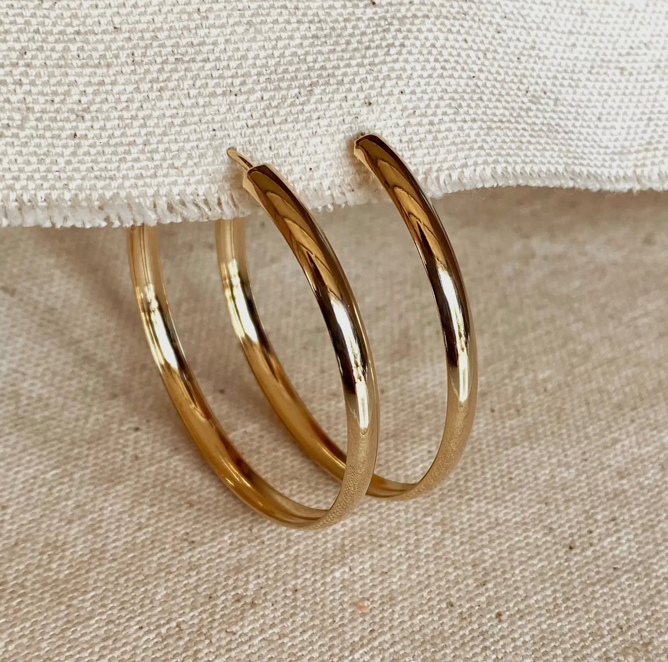 Large Gold Hoops