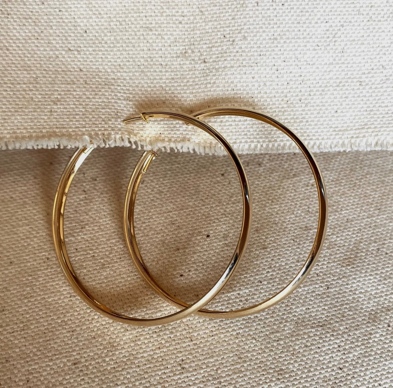 Large Gold Hoops