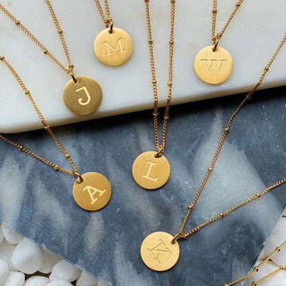 Initial Charm Necklace